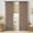 Linen Brown, variant on Pinch Pleated Thick Linen Curtains 90 Inches Long 2 Panels for Living Room Bedroom, Linen Texture Memory Trained Drapes Pinch Pleat Rustic Farmhouse Window Curtains with Hooks&Rings, Taupe