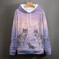 thumbnail image 5 of LAOLIUSN Men’s Wolf Pack 3D Graphic Hoodie, All-Over Print Pullover Sweatshirt, Sizes S–4XL, 5 of 7