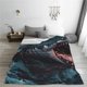 thumbnail image 5 of Balery Wave Chain Shark Manta de Felpa Suave y Acogedora – Cobija de Franela Aterciopelada para Cama, Lavable y Cálida para Sofá, Mascotas, Transpirable-60"x50", 5 of 7