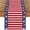 Multicolor, variant on Sm:)e Stripes America Star Falg Patriotic Fourth of July Table Runner 13x72 Inch