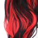 thumbnail image 3 of Pelucas de pelo largo y Pelucas de pelo rojo negro de color mezclado Pelucas de cosplay para mujer Baoblaze Pelucas de Pelo rizado largo, 3 of 8