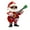 1, variant on Dserhfy Santa Claus Christmas Ornament Cute Santa Plays Guitar/Sax/Trumpet Musical Instrument Acrylic Ornament for Christmas Tree Home Party Decor