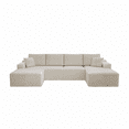 thumbnail image 7 of Modular Sectional Sofa , Compressed Couch for Living Room, Bedroom, No Assembly Required, Free Combination, Plush Corduroy Fabric, 7 of 7