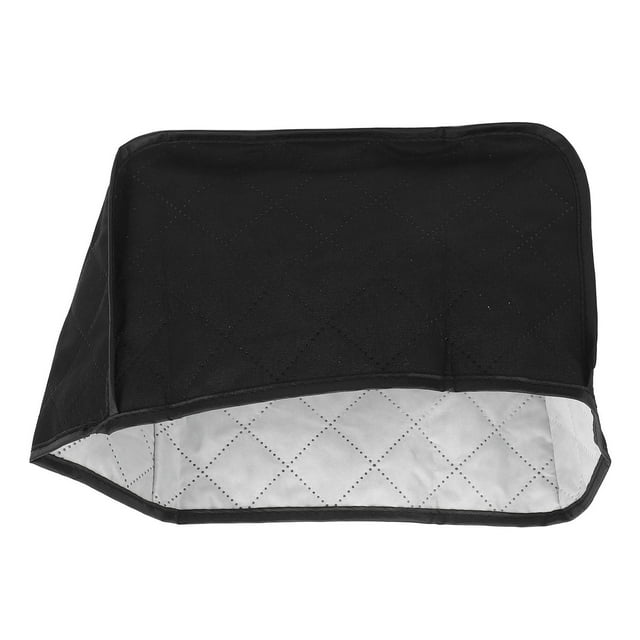 Quilted Toaster Cover, Black Multipurpose Toaster Dust Cover for Kitchen
