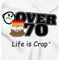 thumbnail image 2 of Over 70 Birthday Idea Funny Celebrate Men's Graphic T Shirt Tees Brisco Brands M, 2 of 4