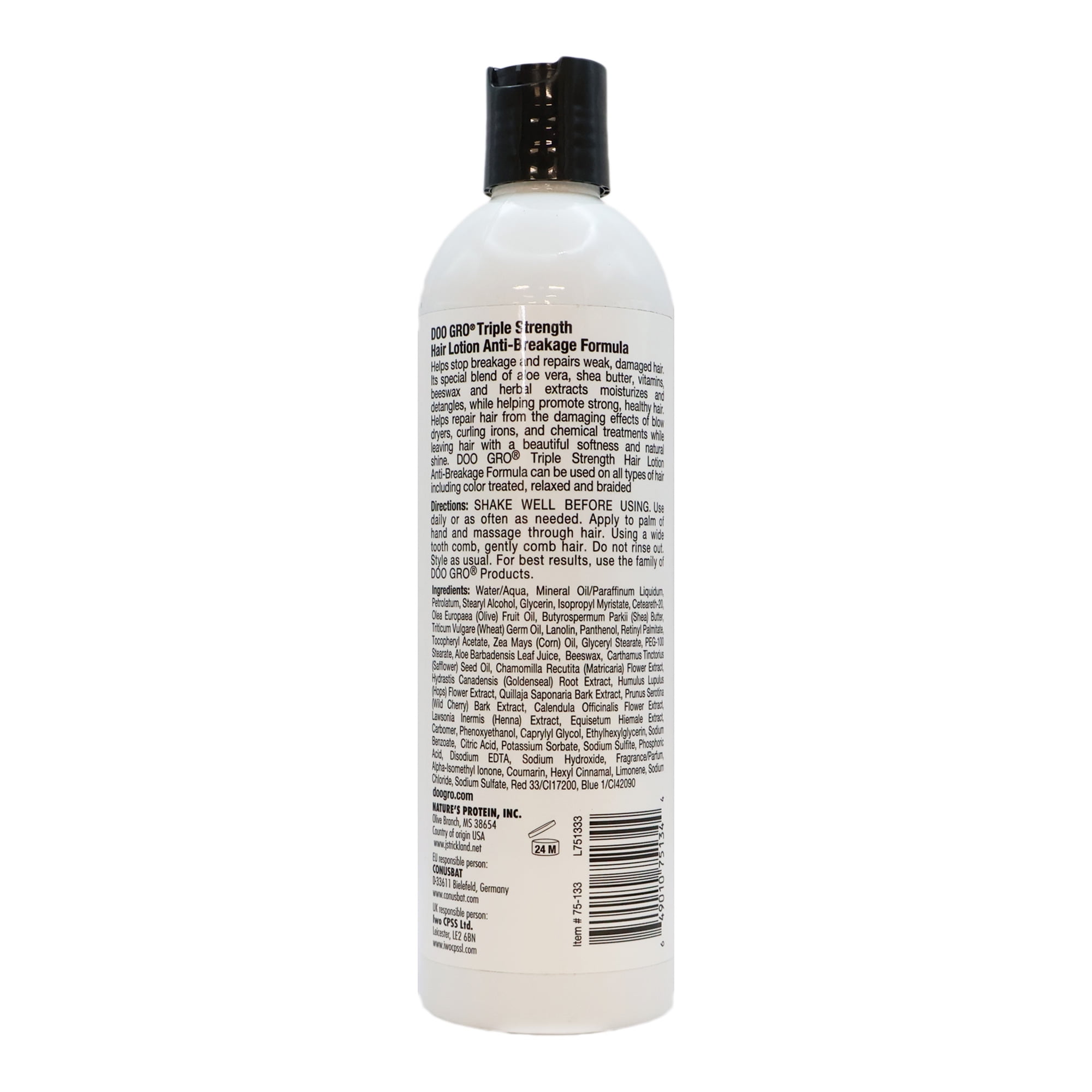 Doo Gro Anti Breakage Growth Lotion, Triple Strength, 12 Oz., Pack of 2