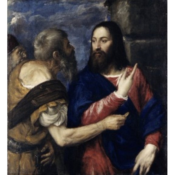 Tribute Money Titian (147789-1596 Venetian) Canvas Art - Titian (24 x 36)