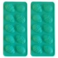 thumbnail image 1 of Molde de silicona para Chocolate con forma de conejo y huevo de Pascua de 10 rejillas, bandeja para hornear Diy, molde para pasteles, Fondant, jabón, 2 uds. kaili Sencillez, 1 of 1
