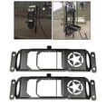 thumbnail image 1 of Par de clavijas de piezaza de pedal plegable para puerta de tejado de metal para JK Sharpla Pedal de reposo de pie auto, 1 of 8
