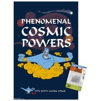 Disney Aladdin - Cosmic Powers Wall Poster with Push Pins, 14.725" x 22.375"