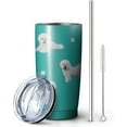 thumbnail image 2 of Bichon Frise Design Tumbler Stainless Steel Insulated Travel Coffee Cups with Lid and Straw,Ideal Memorial Gift for Dog Dad/Mom,20oz, 2 of 5