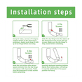 thumbnail image 4 of 4Pcs Gutter Extension Hinge, Downspout Extension Flip-Up Hinge,Installation on Any Size Rectangle or Silver Metal, 4 of 5
