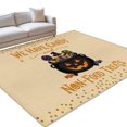 thumbnail image 2 of 3'x5' Area Rugs, Orange Halloween Indoor Outdoor Area Rug for Living Room Bedroom, Pumpkins Spooky Spiders Candy Polka Dot Washable Bathroom Rugs Kitchen Floor Carpet Mats Home Decor Aesthetic, 2 of 8