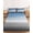 Gray Blue, variant on Cal.King Size Fitted Sheet Set - Blue Gray 3 Piece Bedding Sets 16" Deep Pocket Fitted Sheet with 2 Pillowcases, Vintage Farmhouse Gradient Wooden Grain Art Brushed Microfiber Hotel Luxury Bed Sheets