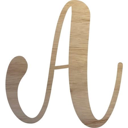 Wooden Letter Craft Alphabet A, Unfinished 5'' Small Wood Letter Décor