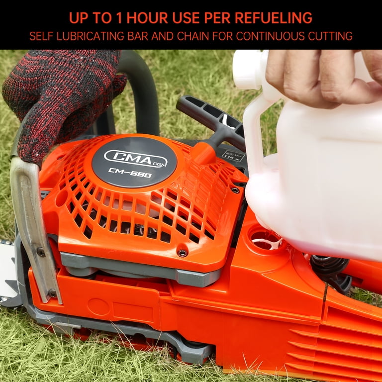 TOPTENG 24 inch Gas Chainsaw, 68CC 2-Cycle, Handheld with