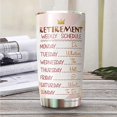 thumbnail image 3 of Retirement Tumbler For Women - Retirement Weekly Schedule Tumbler - Gifts for Female Coworkers Leaving Job - Retired Tumblers For Women, 3 of 6