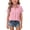 BD04_Pink, variant on Resicozy Girls Button Down Linen Shirts for Kids Summer Short Sleeve Dress Shirts Uniform Blouse 3-13 Years White 130