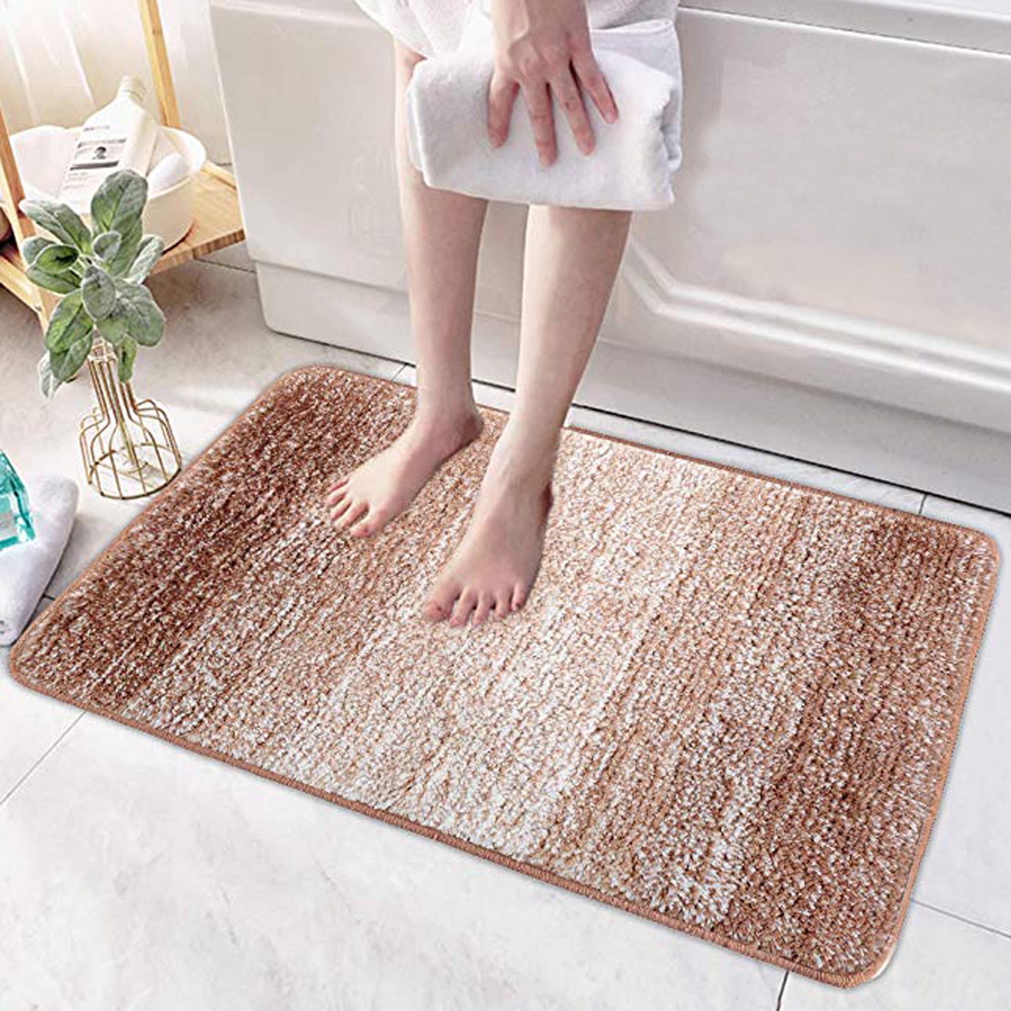 SAYFUT 2PCS 18''x27'' Indoor Doormat Front Door Mat Non Slip Rubber