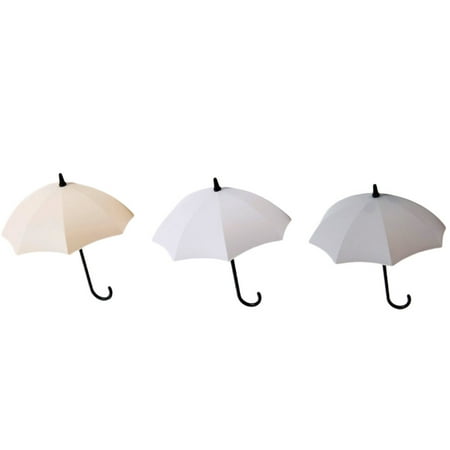 

Home Decor 3pcs set Cute Umbrella Wall Mount Key Holder Wall Hook Hanger Organizer Durable