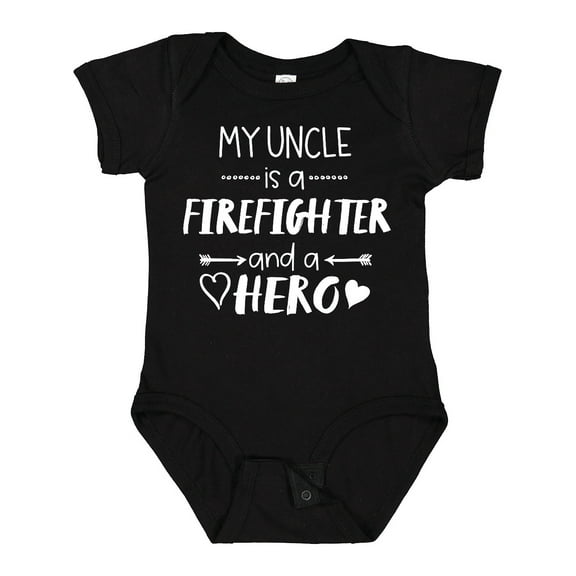Inktastic My Uncle is a Firefighter and a Hero Boys or Girls Baby Bodysuit