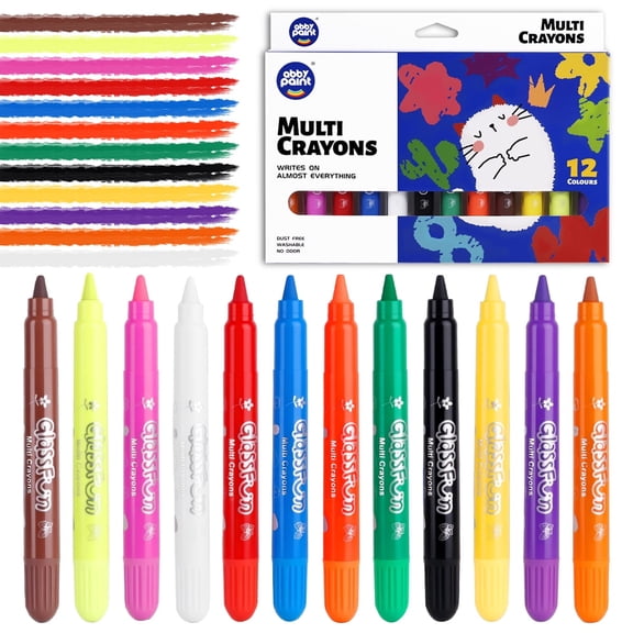 XUEYU 12 Color Twist Crayons for Toddlers, Tempera Crayon Sticks, Washable Crayons with Storage Bucket, Super Quick Drying Gift for Boys and Girls