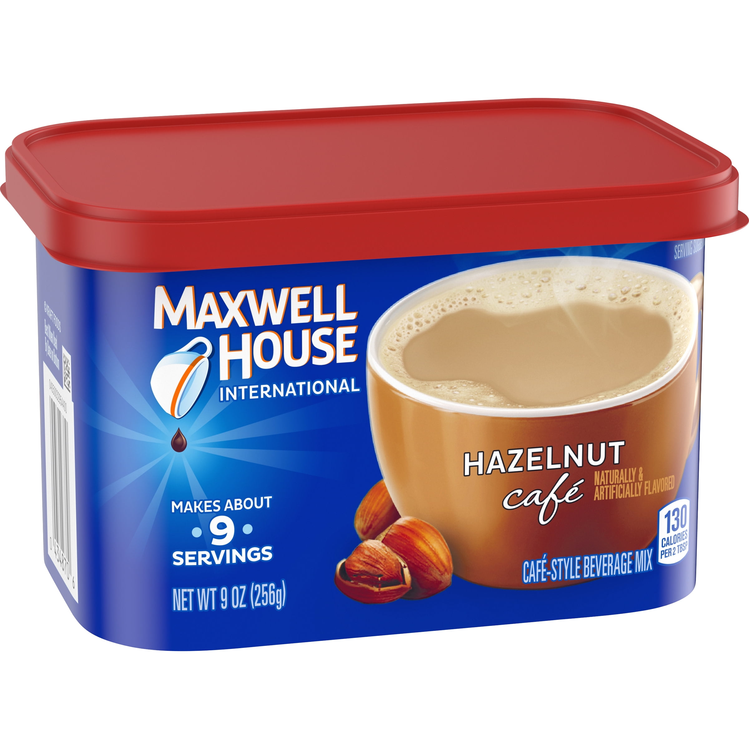 Maxwell House International Hazelnut Cafe Beverage Mix, 9 oz Canister