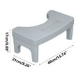 thumbnail image 3 of IMossad Toilet Potty Stool for Adults,Sturdy Plastic Toilet Step Stool, Portable Toilet Poop Foot Stool,Bathroom Non-Slip Toilet Assistance Step Stoolt for Kids Seniors, Easy to Wash,Gray, 3 of 6