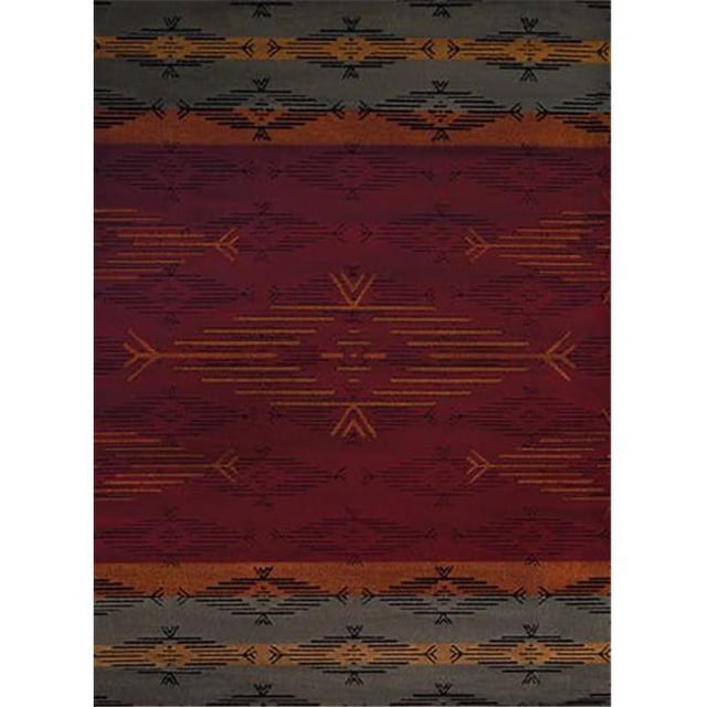 United Weavers 750 06030 28 1 ft. 11 in. x 7 ft. 2 in. Affinity Native Skye Runner Rug, Red