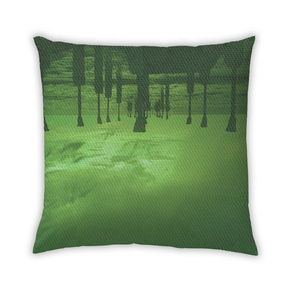 Ahgly Company Outdoor Square Contemporary Throw Pillow, 18 inch by 18 inch