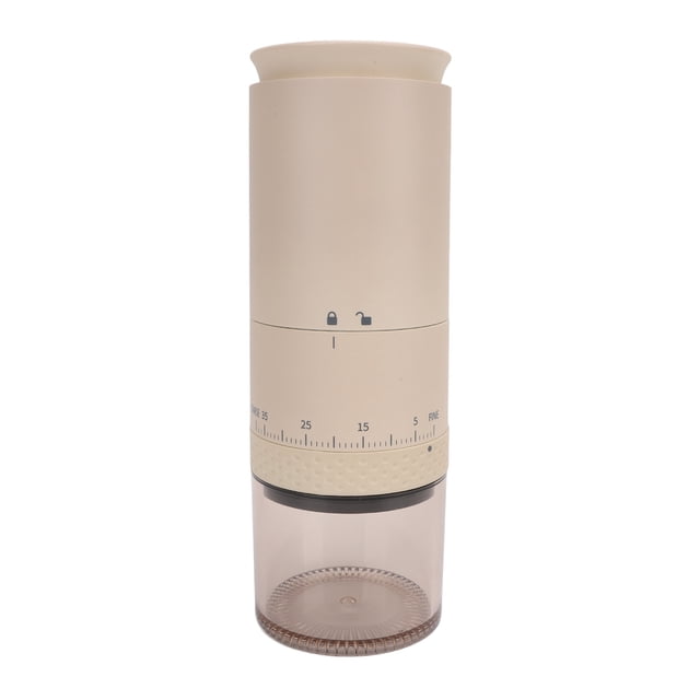 Moulin à Café Électrique, une Touche, 38 Réglages de Mouture, Rechargeable par USB, Adapté pour Maison, Bureau, Voyage
