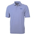 thumbnail image 2 of Men's Cutter & Buck  Blue Montana State Bobcats Vault DryTec Virtue Eco Pique Stripe Recycled Polo, 2 of 3