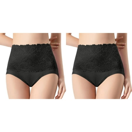 2 Pack Plus Size High Waist Striped Tangas No Show Bikini Custom Thongs Women Underwear Panties Thong Lower Waist Trainer Womens Bikini Panties Size Small Womens Briefs Day of The Underwear Women