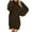 Brown summer dresses, variant on SEMPAI Up to 60% Off Plus Size Dresses Vacation Sundresses for Women Long Sleeve Crew Neck Print Mid-Length Sundresses Trendy for Holiday Women's Plus Dresses Up to 60% Off