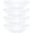 Clear, variant on PLASTICPRO 8 Oz Disposable Serving Bowls Clear Plastic Square Snack Bowls, 4-Pack