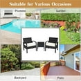 thumbnail image 3 of Pemberly Row 3-piece Rattan Patio Furniture Set with Seat Cushions in Black, 3 of 12