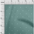 thumbnail image 2 of oneOone Cotton Poplin Dusty Teal Green2 Fabric Polka Dot Sewing Material Print Fabric By The Yard 42 Inch Wide, 2 of 5