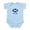 Sky Blue, variant on CafePress - Rugby Ball Body Suit - Baby Light Bodysuit, Size Newborn - 24 Months