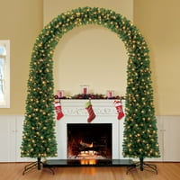 Holiday Time Pre-Lit 9-ft Leland Pine Artificial Christmas Tree