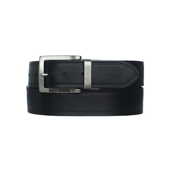 Harley-Davidson Men's Traditional H-D Reversible Leather Belt - Black/Brown (38), Harley Davidson