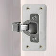 thumbnail image 2 of OULII 8Pcs Circular Door Latch Restorer Strike Plate for Cabinet Door Repair and Security, 2 of 8