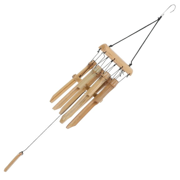 MLINS Bamboo Wind Chimes Outdoor Wooden Wind Chime Deep Tone Sympathy Wind Bell for Garden Balcony Patio Home or Outdoor Decor