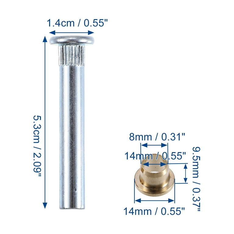Unique Bargains Door Hinge Pin Bushing Repair Kit Replacement Fit