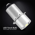 thumbnail image 6 of 10X 1W P13.5S Led Flashlight Bulb, 100-110LM 2700-7000K Replacement Bulb Torch Lamp Emergency Work Light(3V), 6 of 6