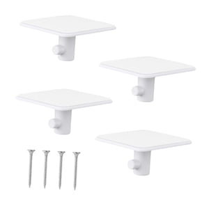 Luzkey 4 Pièces Support Mixer Supports de fixation Mélangeurs Accessoires Organisateur avec vis Pièces pratiques Accessoire de cuisine Organisateur