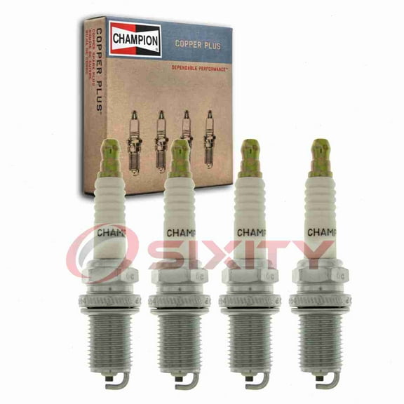4 pc Champion 980 Copper Plus Spark Plugs for XC92YC Ignition Wire Secondary