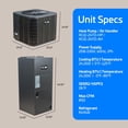 thumbnail image 5 of ACiQ 2 Ton 18 SEER2 Inverter Heat Pump Central Split System with 10kW Back-up Heat Kit & 50' Install Kit - R454B Two Stage | High Efficiency 24000 BTU AC/Heating HVAC Unit (Upflow/Right-Horizontal), 5 of 7