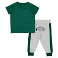 thumbnail image 2 of Infant Colosseum Green/Heather Gray Michigan State Spartans Ka-Boot-It Jersey & Pants Set, 2 of 2