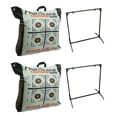 thumbnail image 1 of Double Sided Crossbow Archery Bag Target & 30 Inch Bag Target Stand (2 Pack), 1 of 4