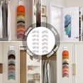 thumbnail image 5 of Wall Mount Hat Organizer for Baseball Caps, Mount Hat Storage Rack for Door, Bedroom and Entryway, Holds up to 20 Hats, 5 of 5
